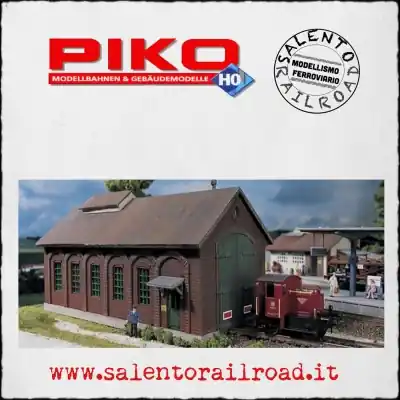 PIKO 61823 deposito rimessa ferroviaria per locomotive scala 1:87 Spedito Oggi