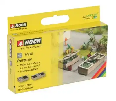 NOCH 14358 coppia piccole serre giardinaggio in scala 1:87 Nuovo Arrivo
