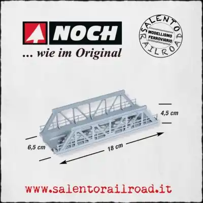 NOCH 21330 - ponte ferroviario ad 1 binario lungo 18 cm Spedizione Espresso