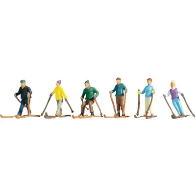 Consegna Rapida NOCH 15828 SET PERSONAGGI: sciatori - 1/87