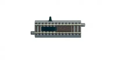 ROCO GEO LINE 61118 binario DRITTO con massicciata 100 mm con sganciatore elettrico Occasione