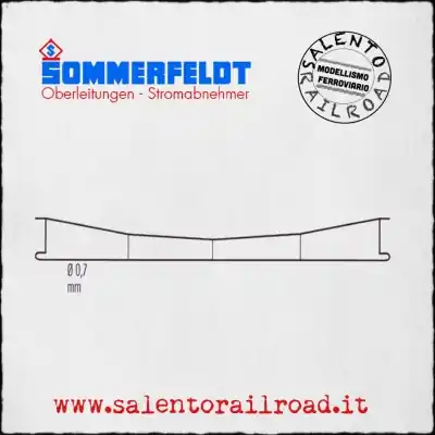 SOMMERFELDT 142 catenaria in acciaio ramato 0,7mm - lunghezza 215 mm - 5 pz Super Prezzo