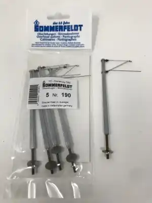 SOMMERFELDT 190 palo catenaria con braccio SBB Svizzera confezione da 5 pezzi Vendita Finale
