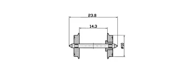 Più Venduto ricambi ROCO 40180 set 2 assi in metallo 10 mm corrente DC - 1:87
