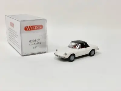 WIKING 020602 automobile Alfa Romeo Spider Duetto 1966 colore bianco capote nera - 1:87 Offerta Del Giorno