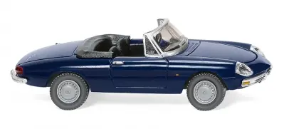 WIKING 020603 automobile Alfa Romeo Spider 1966 colore blu scuro capote aperta - 1:87 Soddisfatti O Rimborsati