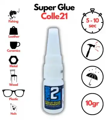 Esclusivo COLLE21 COL21-10 colla cianoacrilica per modellismo da 10 grammi