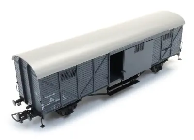 ARTITEC 20.310.01 carro merci chiuso NS CHHP livrea grigio in scala 1:87 H0 Ultime Pezzi