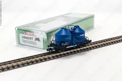 ARNOLD HN6597 1:160 - N Carro merci FS silo a 2 assi livrea blu ‘‘Ausiliare‘‘ tipo Ucs, Ep. IV Novità