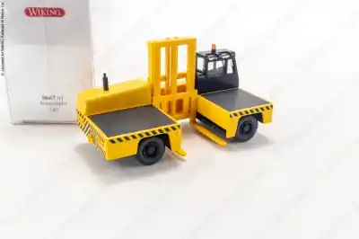 Wiking 066701 carrello elevatore industriale colore giallo con benne laterali in scala 1:87 H0 Prezzo Di Fabbrica