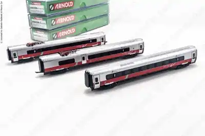 Economico ARNOLD HN3506 - 1:160 N - Set di 3 carrozze intermedie FS per HN2473, livrea "AV Frecciargento", ep. VI
