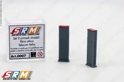 Vendita Finale SRM 0007 - H0 1:87 - Set 2 armadi fibra ottica Telecom Italia