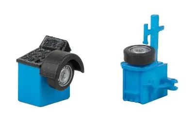 Faller 180978 - scala H0 1:87 - set di due attrezzi per officina gommista in kit Promo Stagionale