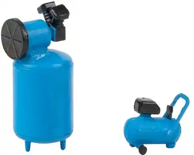 Faller 180977 - scala H0 1:87 - set di due compressori aria per officina meccanica in kit Spedito Oggi