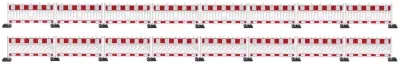 Busch 1013 - 1:87 H0 - transenne di protezione bianco e rosse Vendita Finale