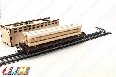 Professionale SRM 0303 - H0 1:87 - Carico assi in legno 130 x 30 x 22 mm
