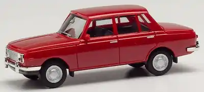 Herpa 022903-005 - 1:87 H0 - automobile Wartburg 353 ‘66 di colore rosso scuro Offerta Speciale