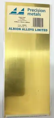 ALBION ALLOYS SM2M - set di 2 piastre in ottone 100 x 250 mm con spessore 0,25 mm Miglior Prezzo