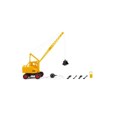 Wiking 066205 - 1:87 H0 - gru escavatore gommato Fuchs F301 "Zublin" giallo Consegna Rapida