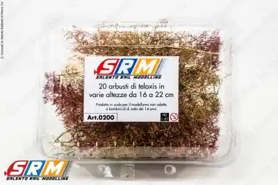 SRM-0200 - H0 1:87 - 20 Arbusti di Teloxis in varie altezze da 12 - 22 cm Prezzo Di Fabbrica