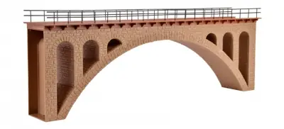 Vollmer 42549 - scala H0 1:87 - grande ponte ferroviario ad arco in muratura 36 cm Promozione