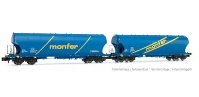 ARNOLD HN6512 - 1:160 N - Set di 2 carri merci tramoggia FS Tipo Uaggps "Monfer" Epoca V Vendita Finale