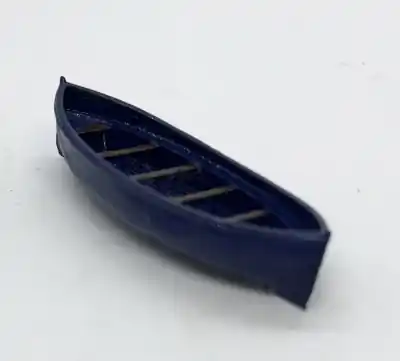 SR072b - N 1:160 / H0 1:87 - barca in legno di colore blu lunga 47 mm Nuovo Arrivo