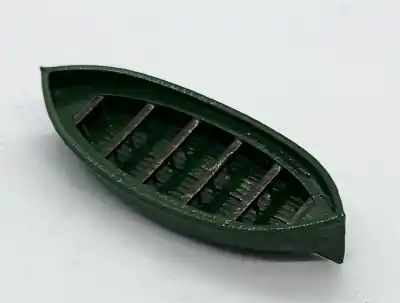 Offerta Limitata SR072v - N 1:160 / H0 1:87 - barca in legno di colore verde lunga 47 mm