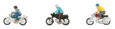 Noch 15907 - scala H0 1:87 - motociclisti in sella alla propria moto Reso Gratuito