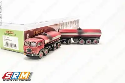 SRM_t15 Brekina 58450 - H0 1:87 - Camion Fiat 690 Millepiedi cisterna sporcato e con decals Promo Stagionale