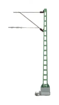 Marklin 740104 set di 5 pali da ponte per catenaria da 10 cm in scala 1:87 H0 Scelto Dai Clienti