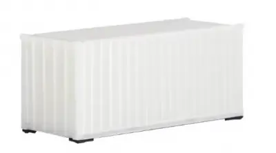 Sconto scala 1:87 H0 - container da 20 piedi neutro colore bianco