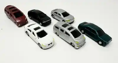 H0 - lotto di 6 automobili per plastici ferroviari - USATO Ultime Pezzi