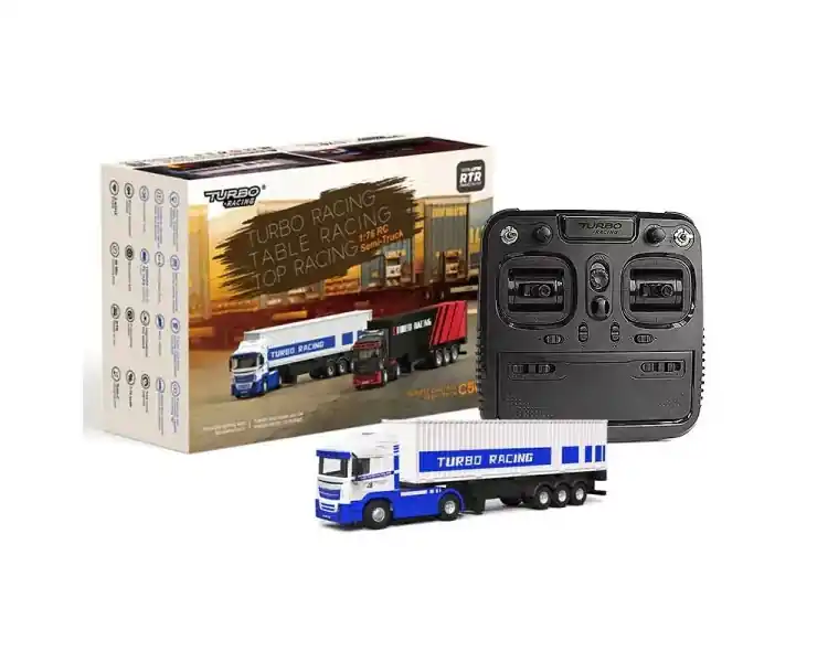 MICRO MOTRICE CON RIMORCHIO RC 1/76 RTR 2,4GHZ Spedizione Espresso