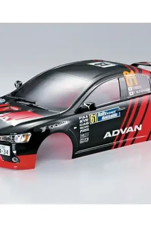 Miglior Prezzo CARROZZERIA VERNICIATA 1/10 190MM MITSUBISHI LANCER EVO