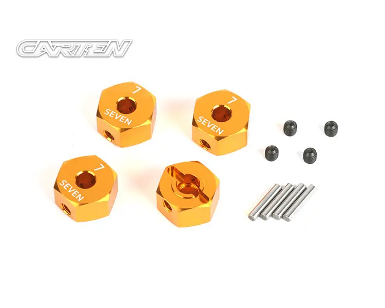 CARTEN ESAGONI RUOTA 12MM CON FERMO E SPINE SPESSORE 7MM. (4) Di Tendenza