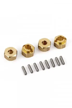 TRX-4M SET TRASCINATORI ESAGONALI IN OTTONE 7MM CON SPINE (4) Offerta Lampo