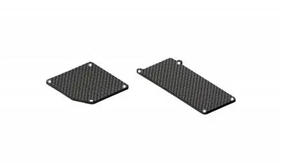 Esclusivo XRAY 356005 GRAPHITE BATTERY & RECEIVER COVER PLATE FOR HARD RADIO CASE