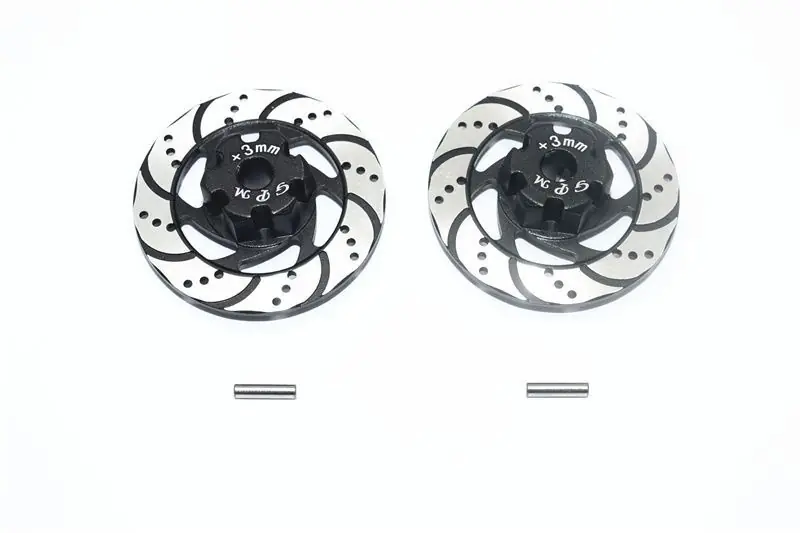 ALLUMINIO +3MM ESAGONALE CON DISCO FRENO CON FODERA ARGENTO-SET 4 PEZZI GPM TRX UDR nero Vendita Finale