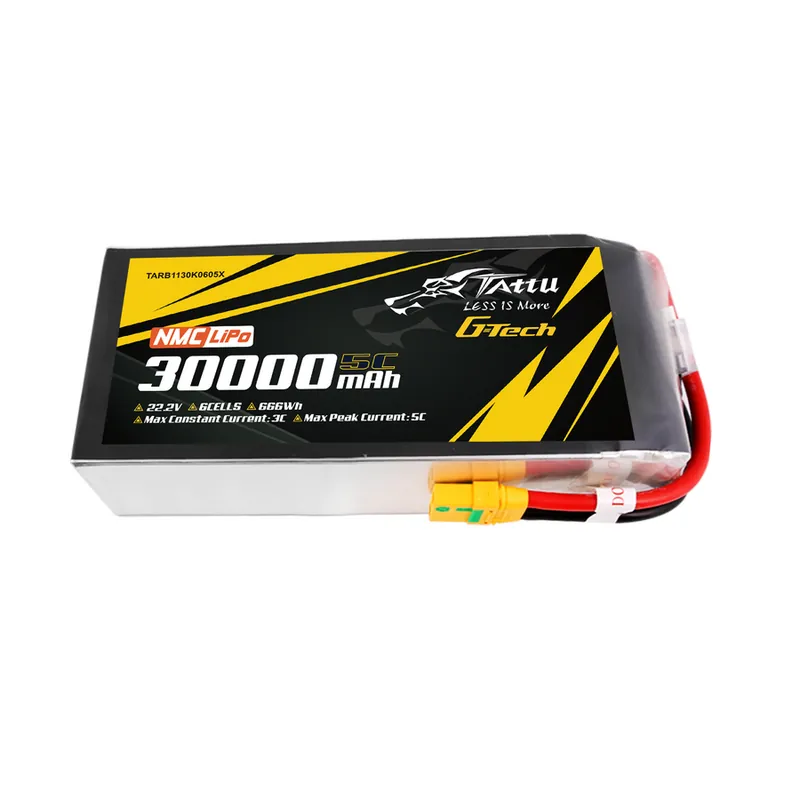 TATTU Semi-solid 30000mAh 5C 22.2V 6S1P G-Tech Lipo Battery Pack with XT90-S Plug Miglior Prezzo