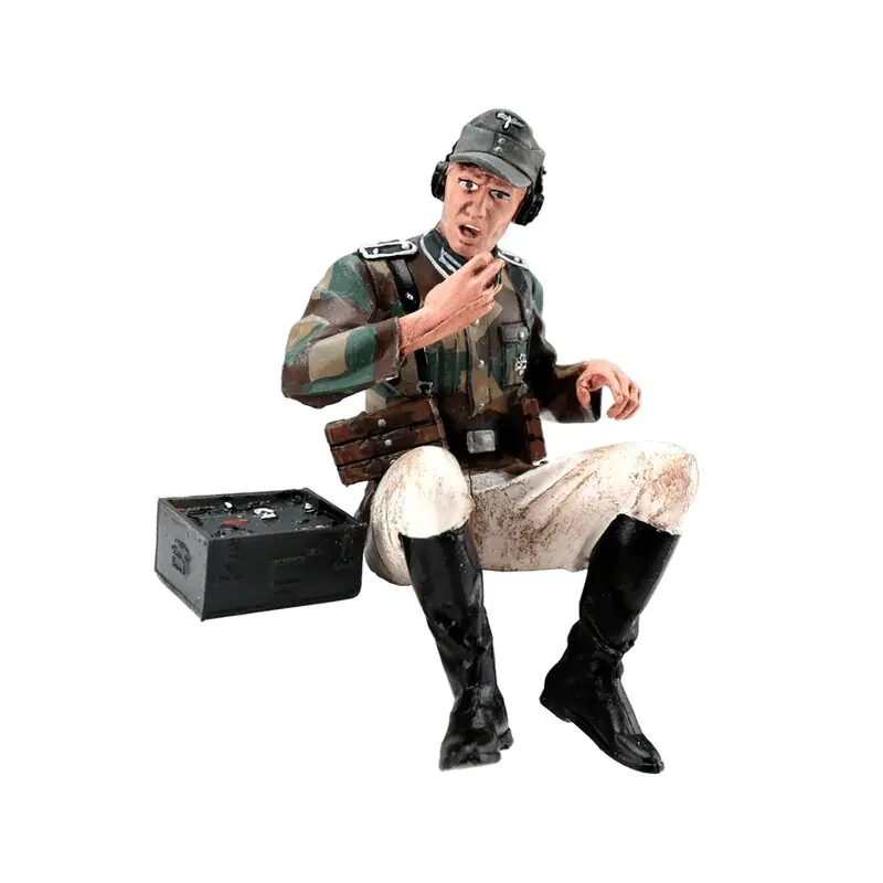 1/16 Figure Schwimmwagen Radio Operator Splittertarn Winter Promozione Esclusiva