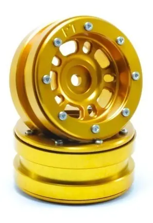Ultimissimo Modello Beadlock Wheels PT-Distractor Gold/Gold 1.9 (2 pcs)