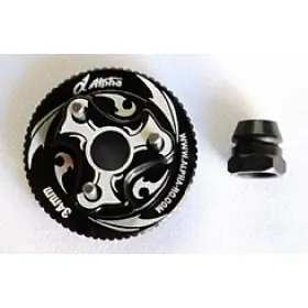 Direttamente Dal Produttore Alpha Plus Alpha Flywheel 34mm (black) + clutch nut