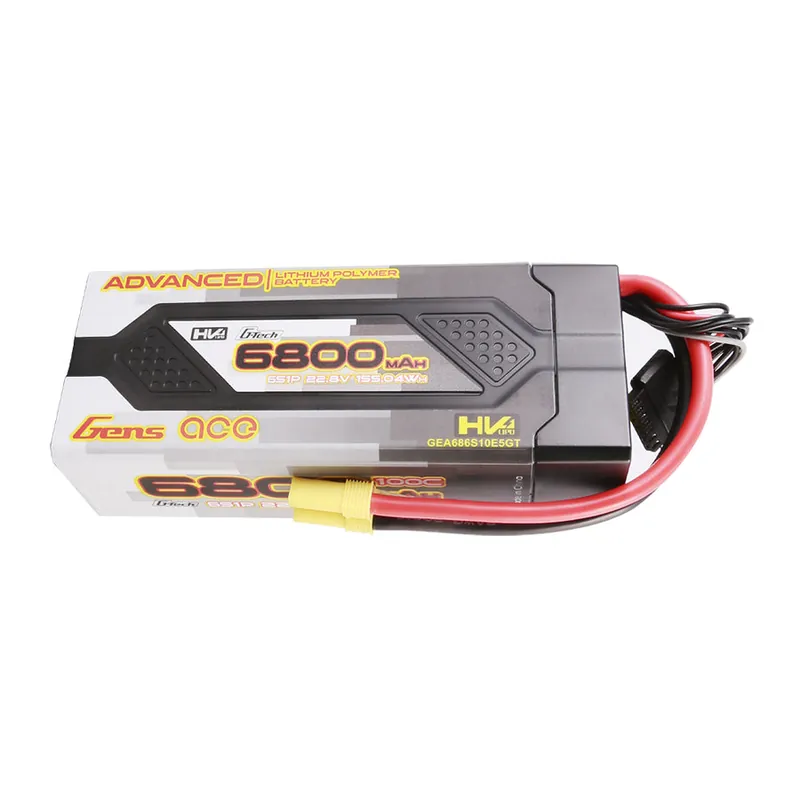 Gens ace G-Tech Advanced 6800mAh 22.8V 100C 6S1P HardCase 61 Lipo Battery Pack with EC5 – 6 Celle Soddisfatti O Rimborsati