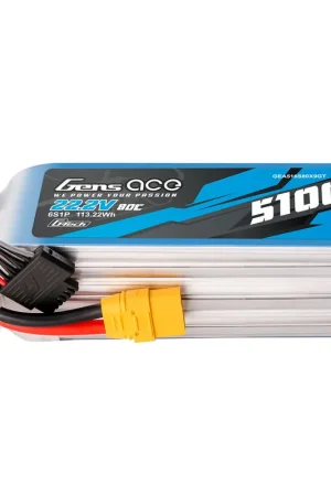 Gens Ace G-Tech 5100mAh 22.2V 80C 6S1P XT90 LIPO Battery Pack – 6 Celle Saldi