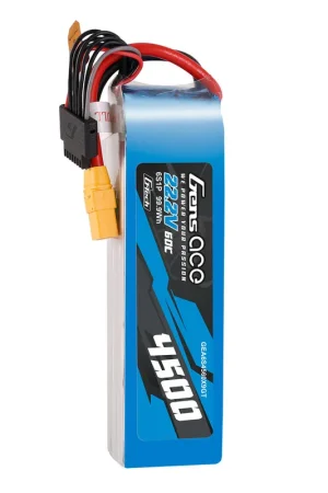Gens Ace G-Tech 4500mAh 22.2V 60C 6S1P XT90 LIPO Battery Pack – 6 Celle Bestseller