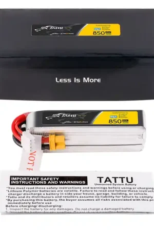 Compra Online Tattu 2s 850mAh 95C 7.6V HV Lipo Battery with XT30 Long-Pack – 2 Celle