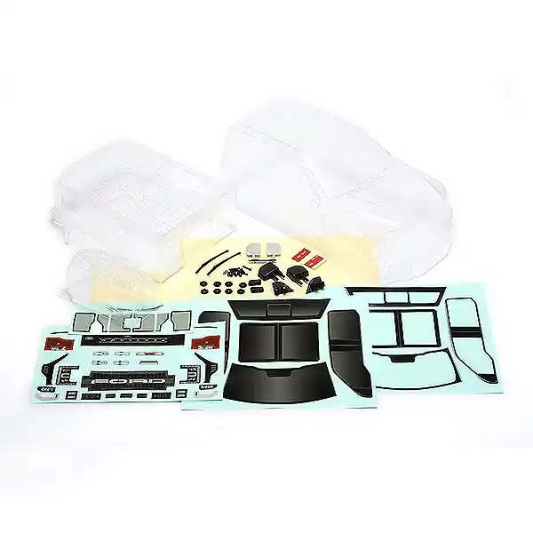 Solo Oggi CEN FORD F-450 SD COMPLETE BOD Y SET W/ LIGHT BUCKET ( CLEAR) – (CEN-CD0903)