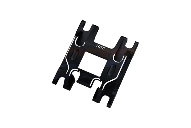 Offerta Lampo Piastra inferiore telaio in alluminio 7075-T6 nera per TRX-4M