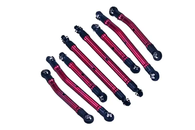 Set link Long Arm lift regolabili in alluminio rosso per TRX-4M High-Trail Spedito Oggi